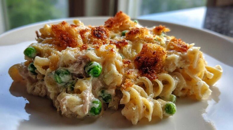 Classic tuna noodle casserole