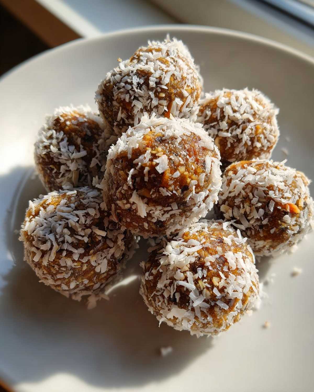 Coconut Almond Date Balls - detail 1