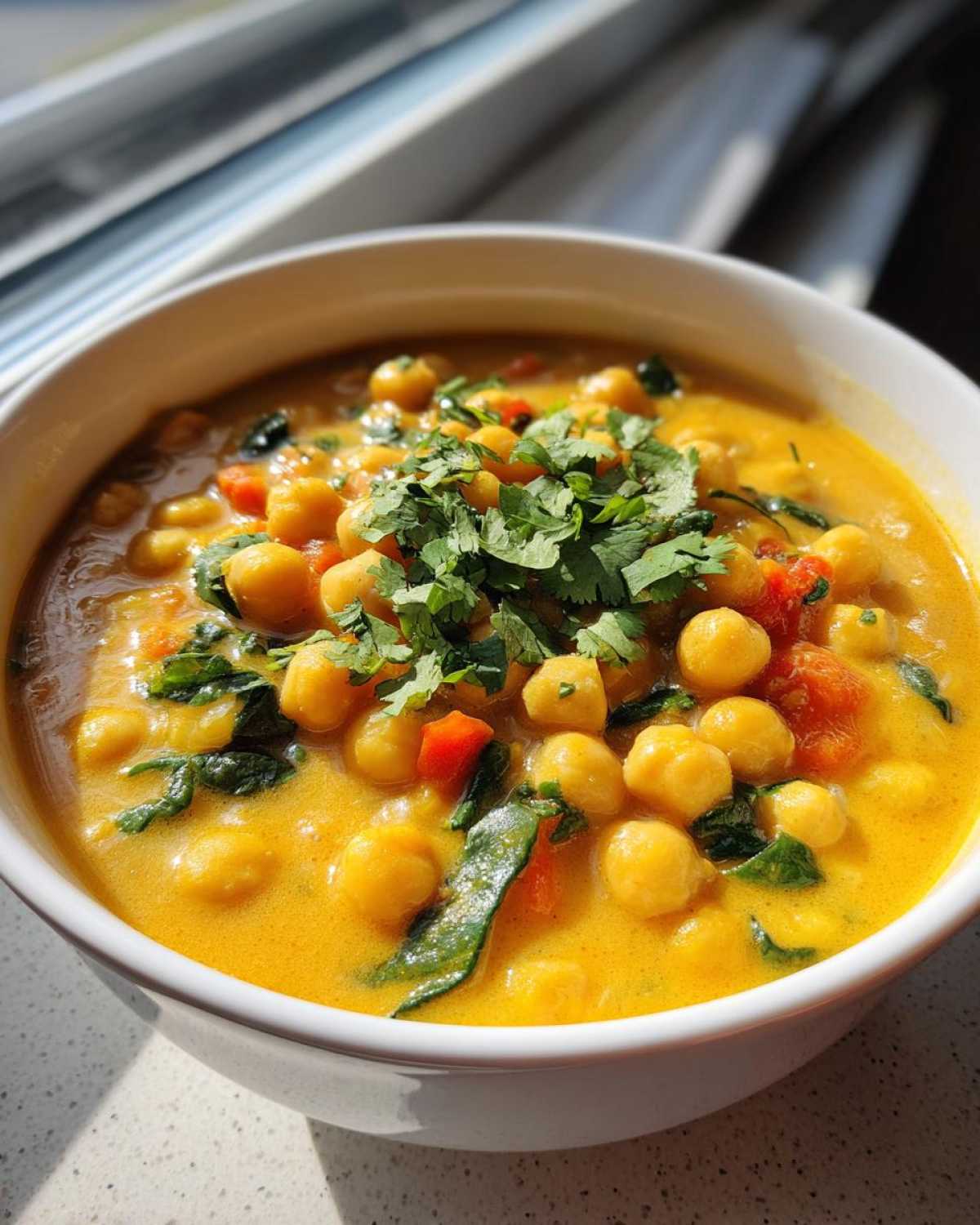 Coconut Curry Chickpea Stew - detail 2