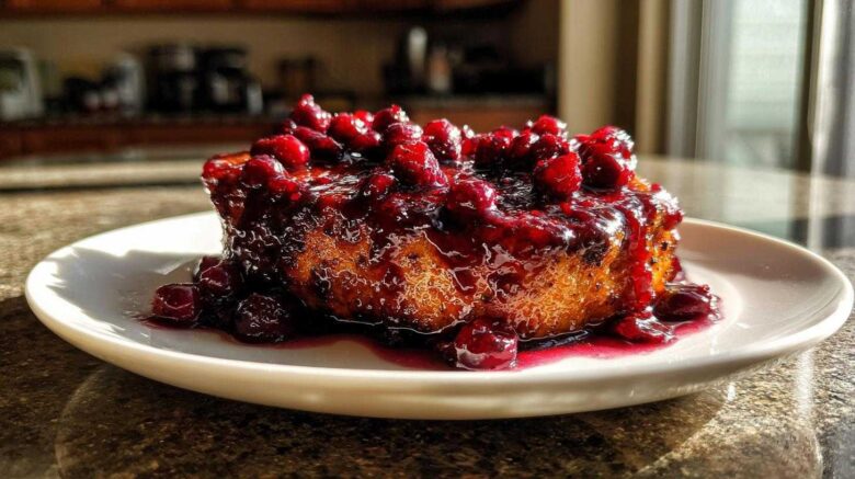 Cranberry Dijon Glazed Pork Chops