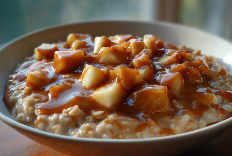 Creamy Caramel Apple Oatmeal