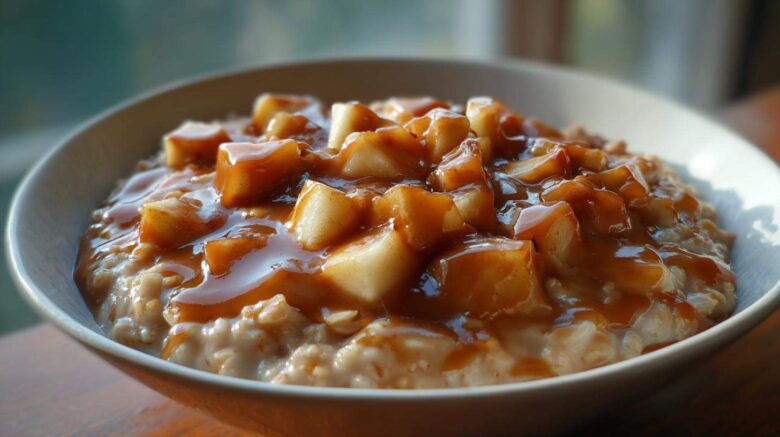 Creamy Caramel Apple Oatmeal