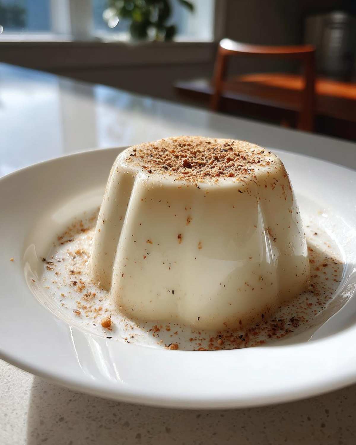 Creamy Eggnog Panna Cotta - detail 2