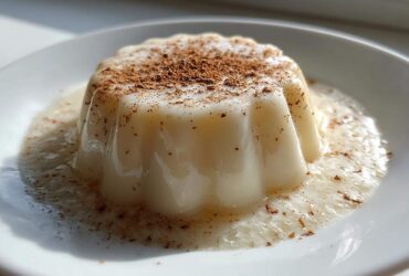 Creamy Eggnog Panna Cotta
