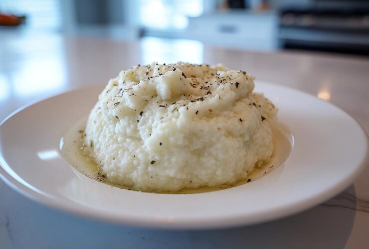 Creamy Garlic Mashed Cauliflower