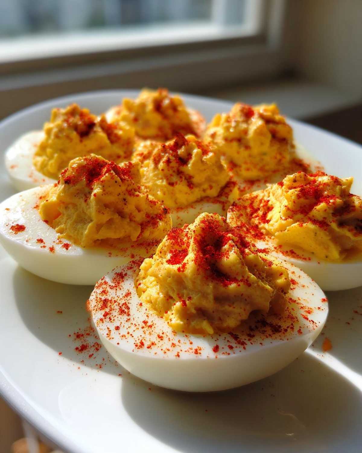 Creamy Honey Mustard Deviled Eggs - detail 1