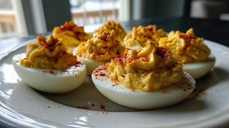 Creamy Honey Mustard Deviled Eggs