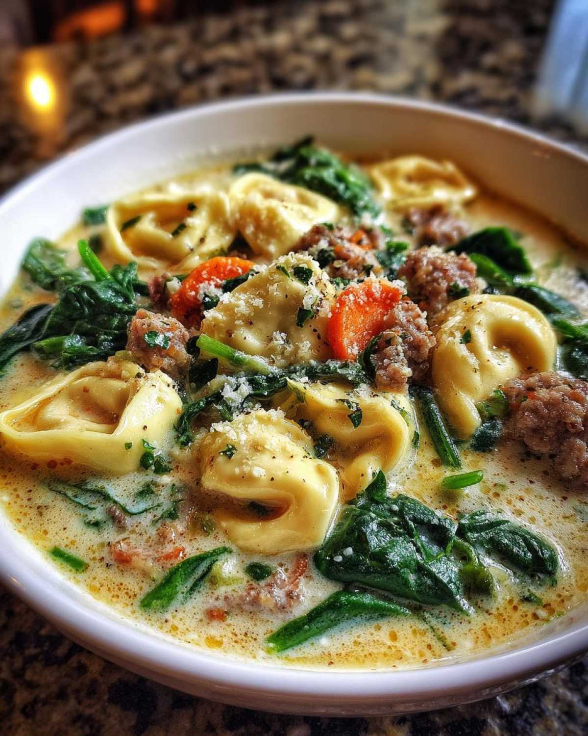 Creamy Italian Tortellini Soup - detail 1