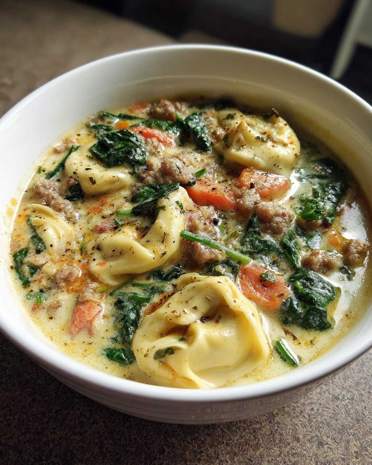 Creamy Italian Tortellini Soup - detail 3