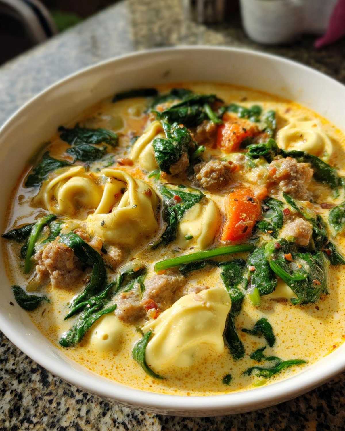 Creamy Italian Tortellini Soup - detail 4