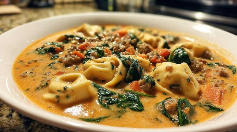 Creamy Italian Tortellini Soup