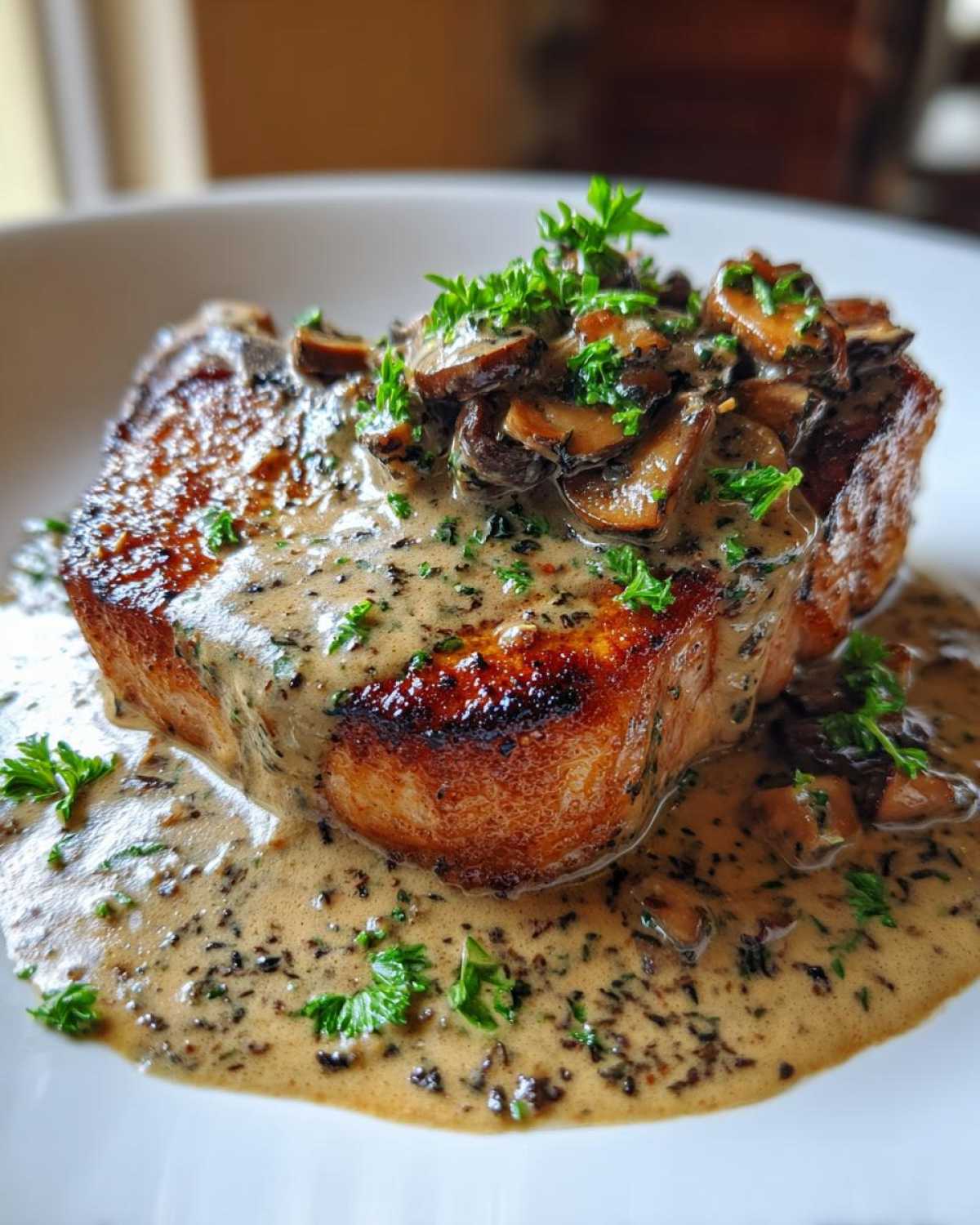 Creamy Mushroom Pork Chops - detail 1