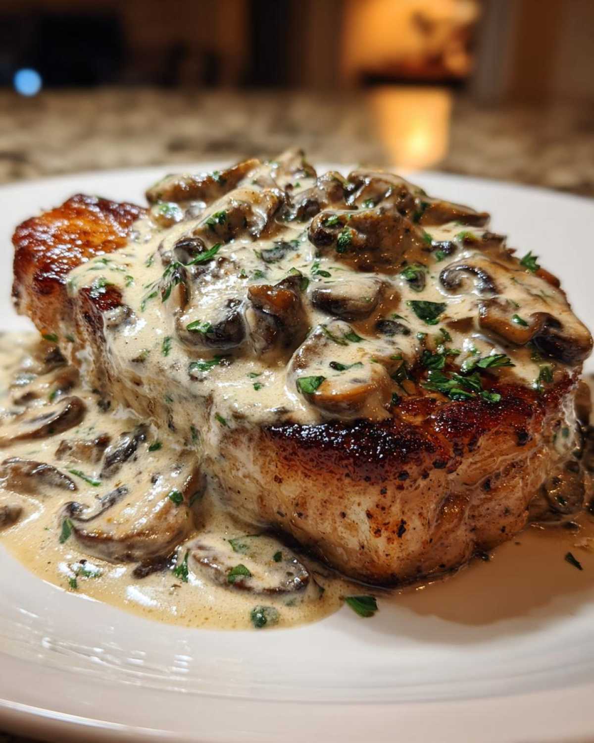 Creamy Mushroom Pork Chops - detail 3