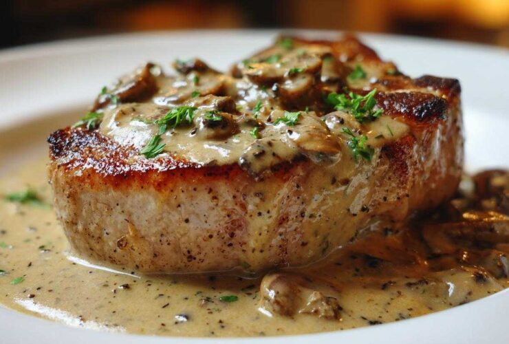 Creamy Mushroom Pork Chops