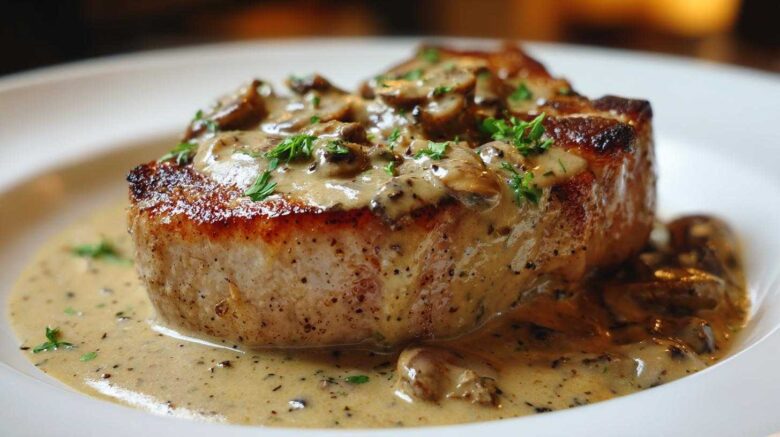 Creamy Mushroom Pork Chops