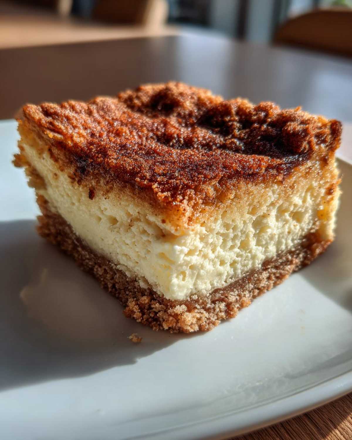Creamy Snickerdoodle Cheesecake Bars - detail 1