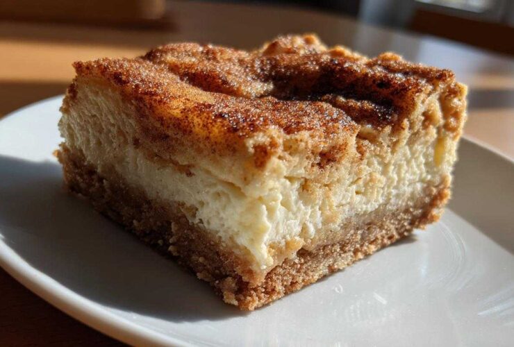 Creamy Snickerdoodle Cheesecake Bars