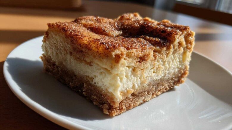 Creamy Snickerdoodle Cheesecake Bars