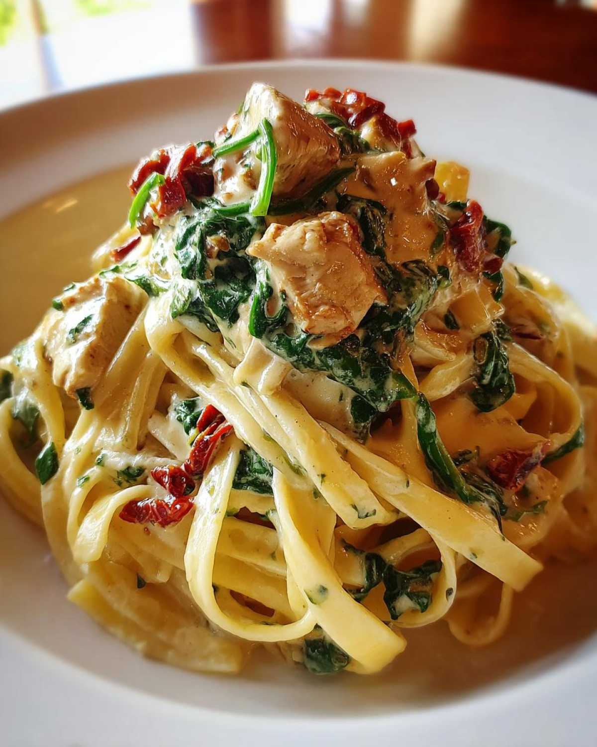 Creamy Tuscan Chicken Pasta - detail 2
