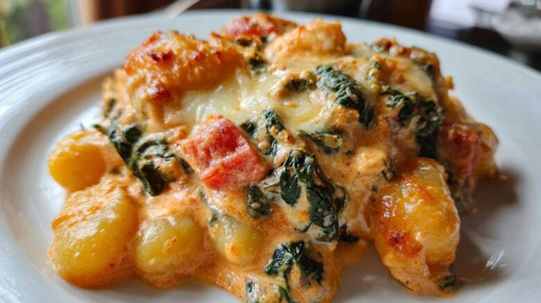Creamy Tuscan Gnocchi Bake