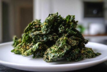 Crispy Parmesan Kale Chips