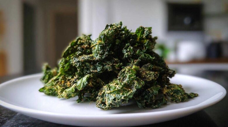 Crispy Parmesan Kale Chips