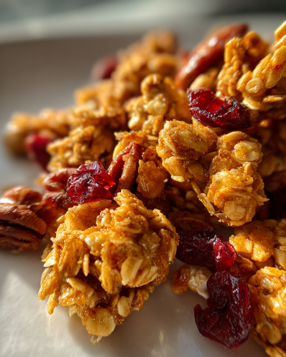 Crunchy Cinnamon Maple Granola - detail 3