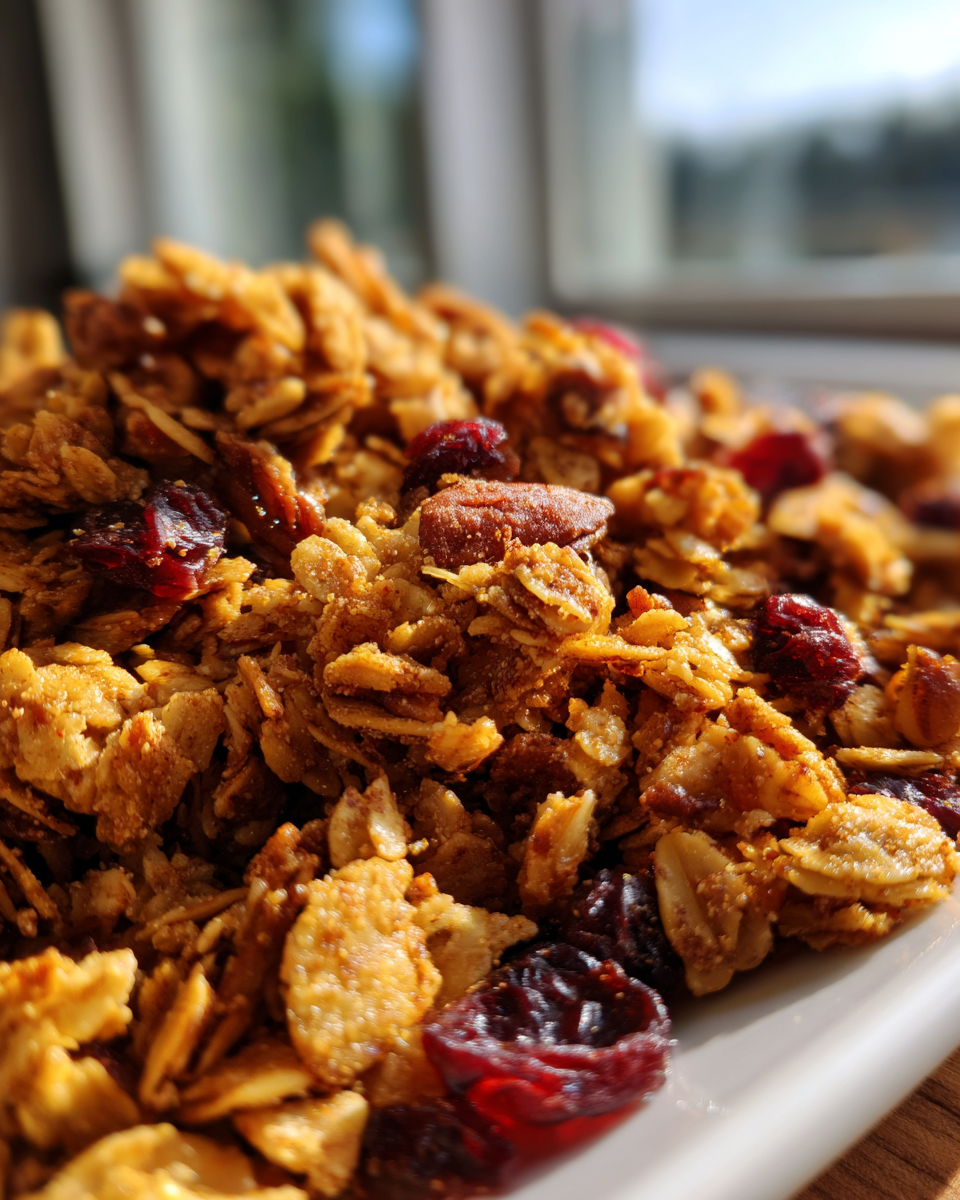 Crunchy Cinnamon Maple Granola - detail 4