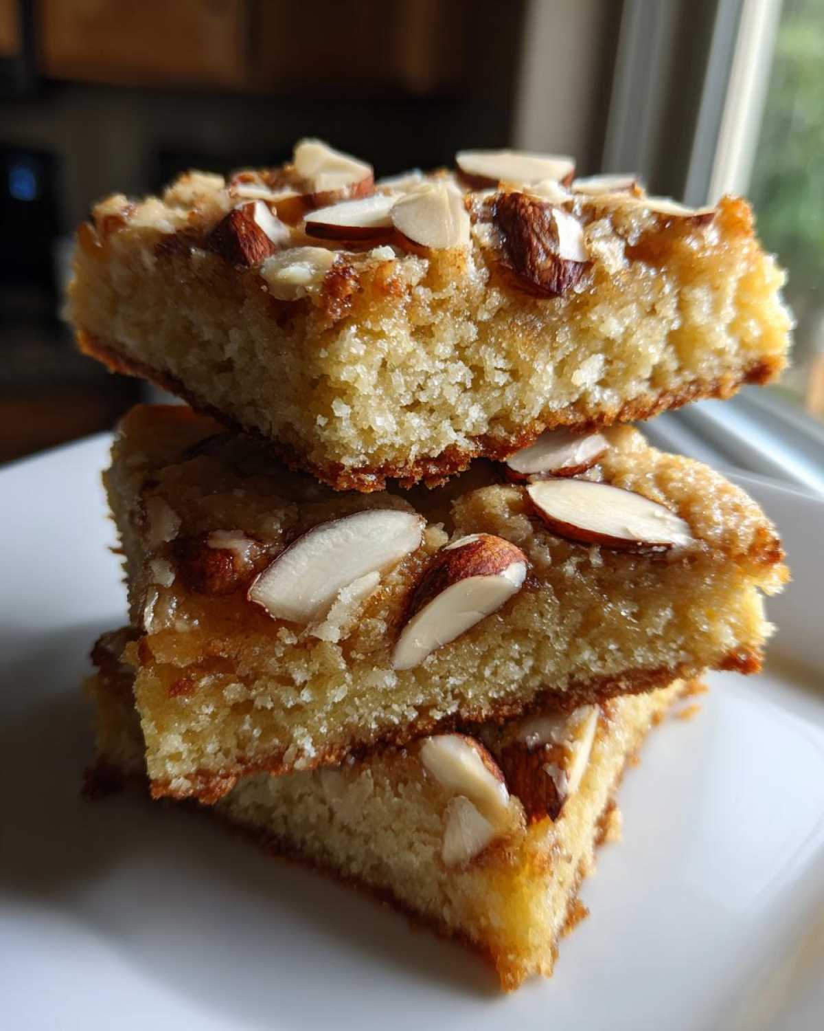 Crunchy Honey Almond Shortbread - detail 1