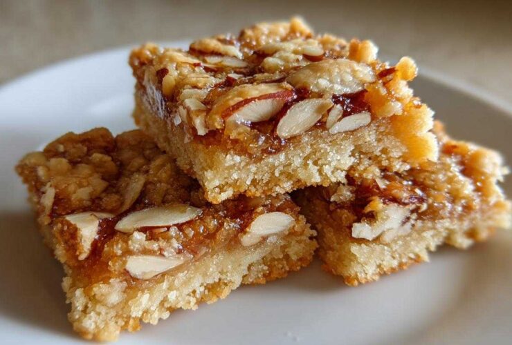 Crunchy Honey Almond Shortbread
