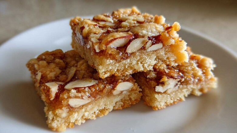 Crunchy Honey Almond Shortbread