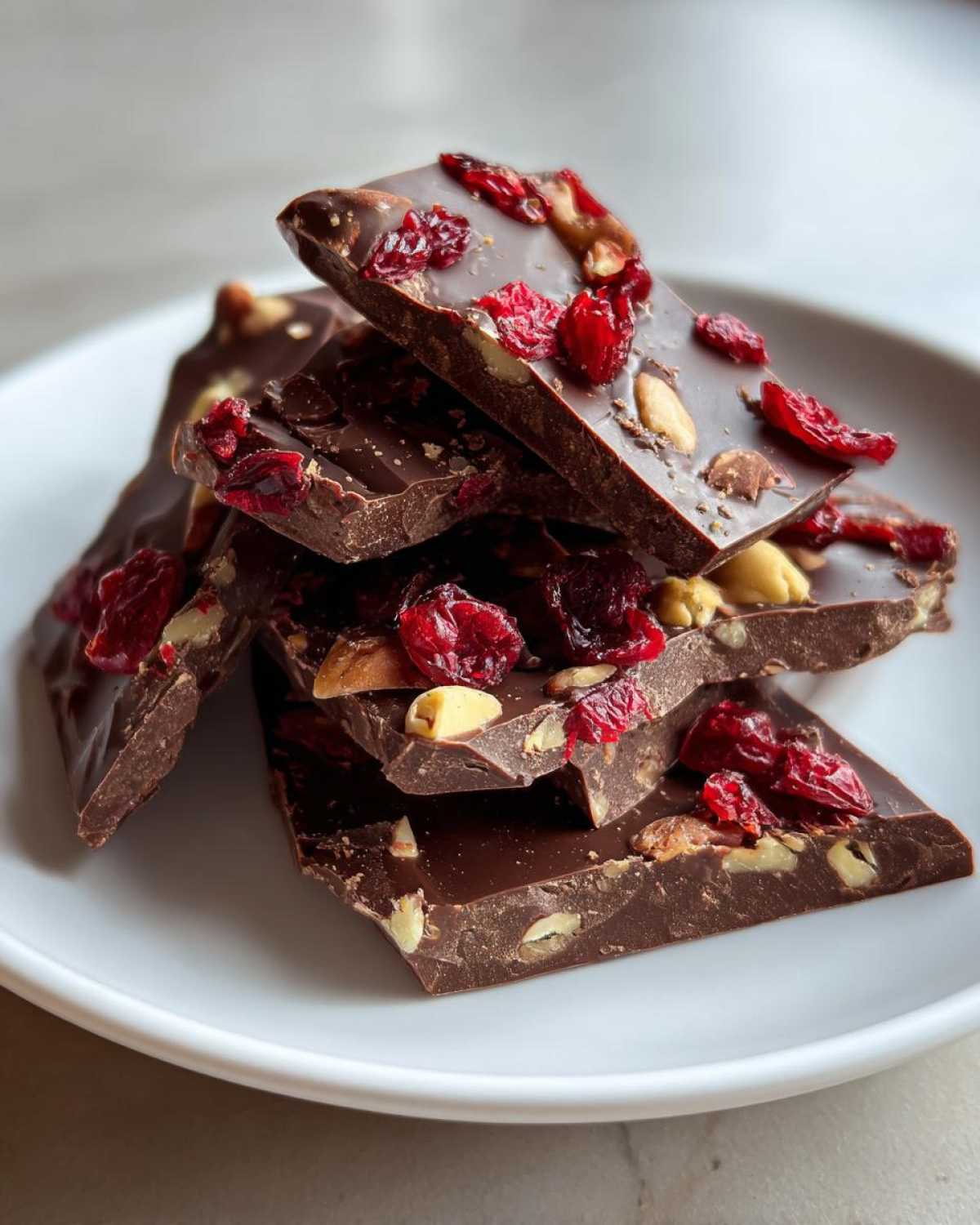 Dark Chocolate Bark with Cranberries - detail 4