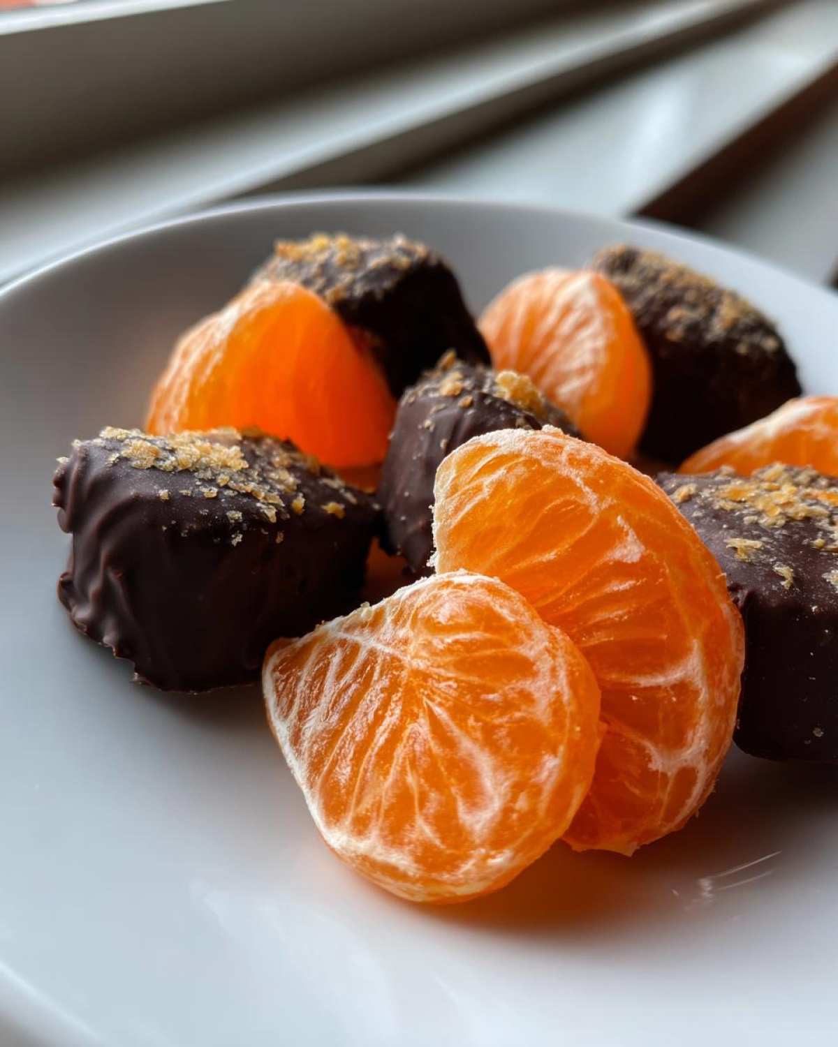Dark Chocolate Dipped Clementines - detail 2