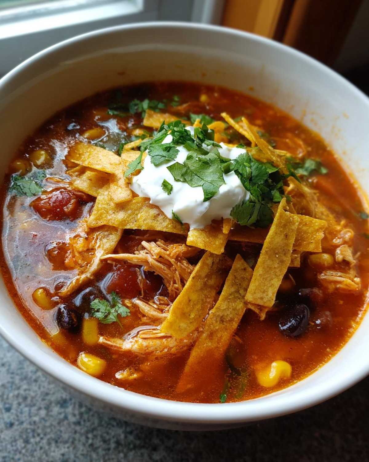 Easy Chicken Tortilla Soup - detail 2