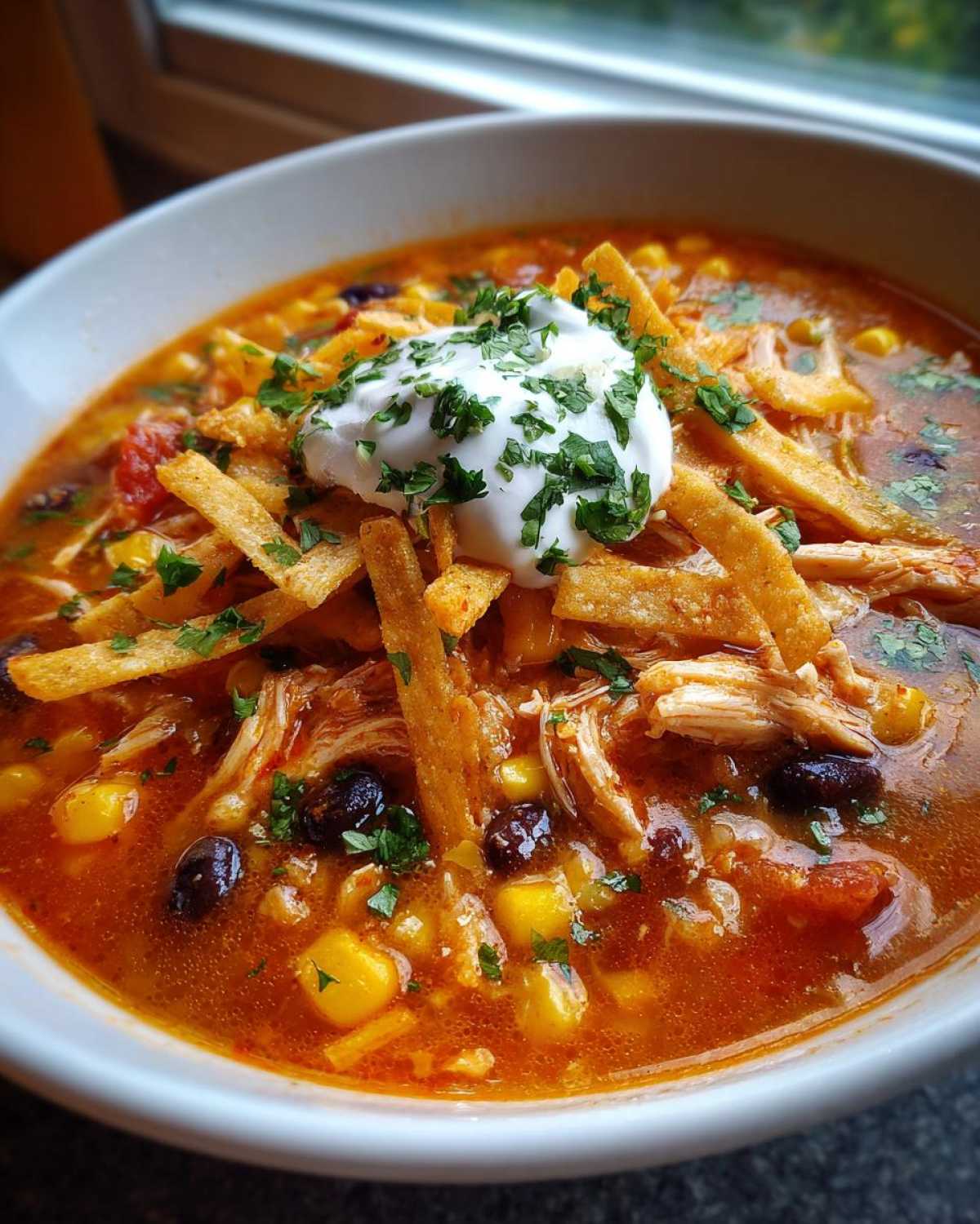 Easy Chicken Tortilla Soup - detail 3