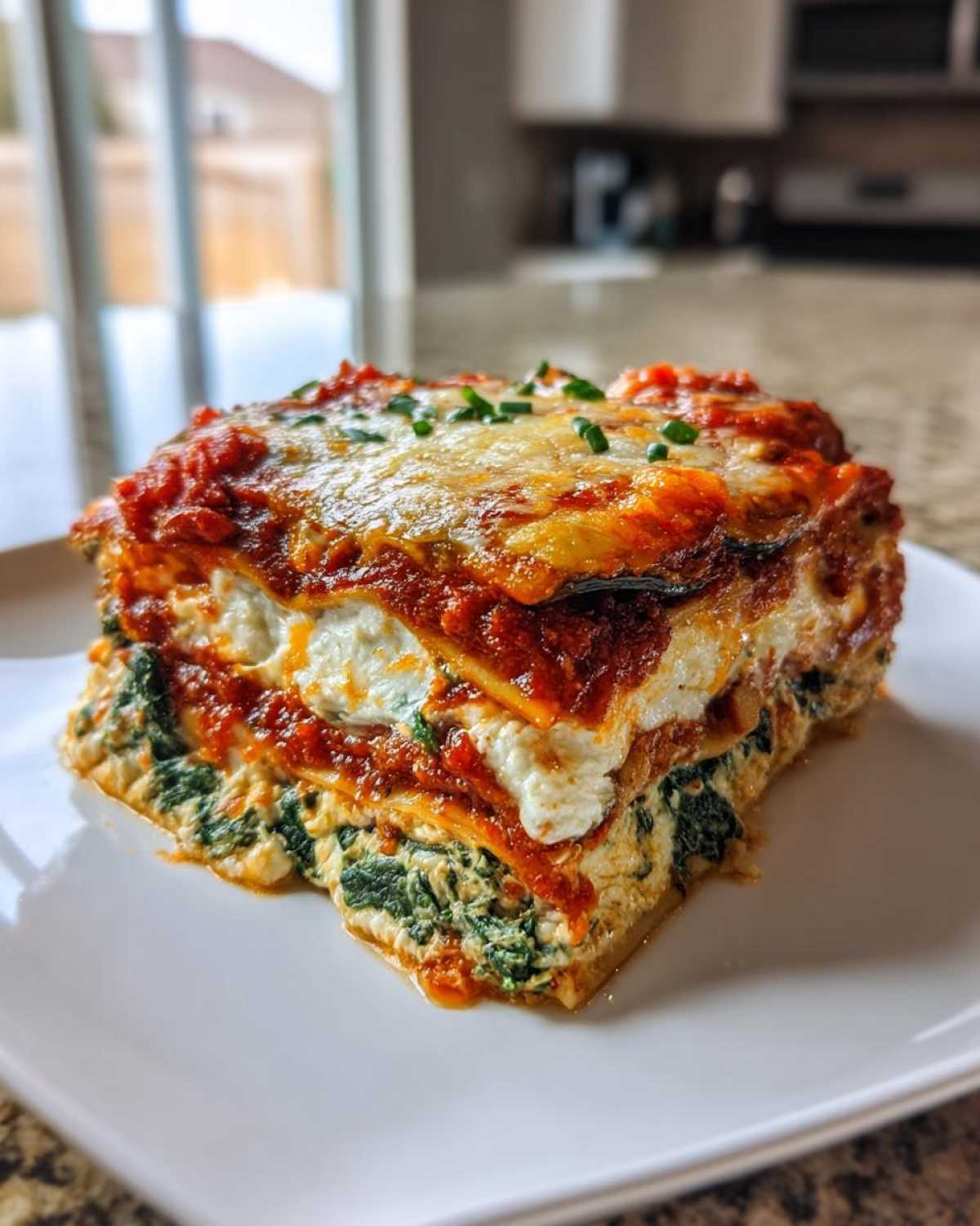 Eggplant Spinach Lasagna - detail 4