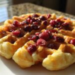 Fluffy Cranberry Orange Waffles