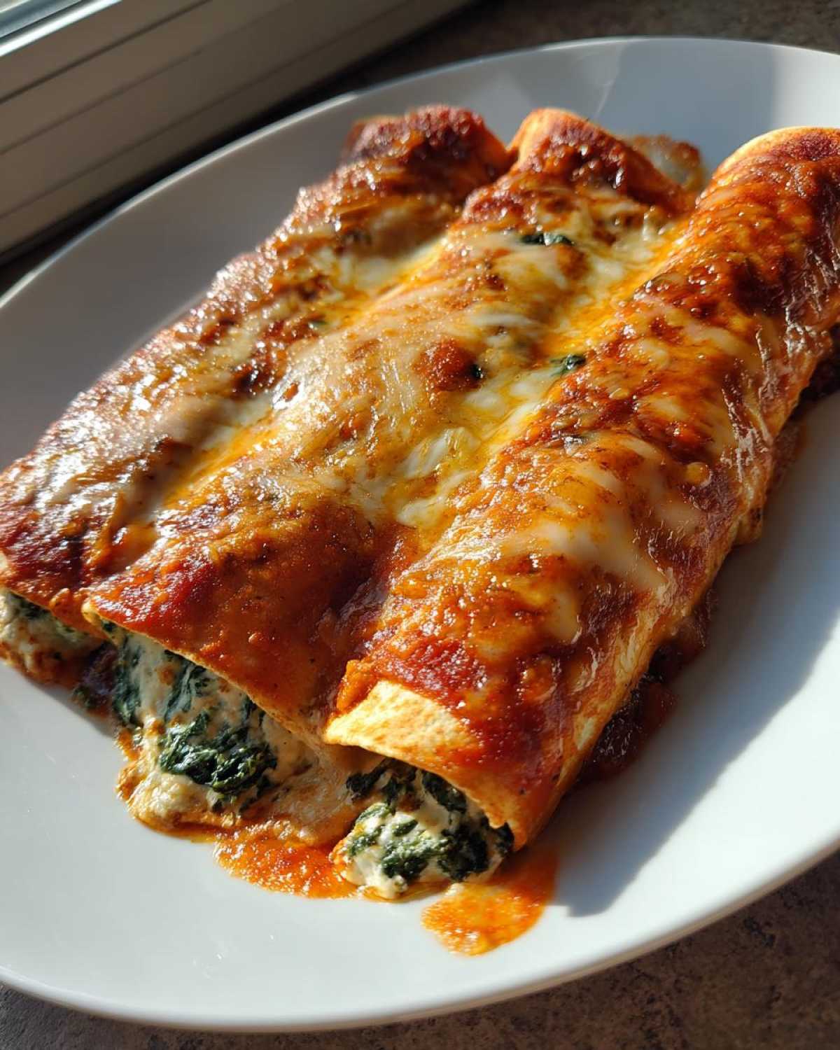 Four Cheese Spinach Enchiladas - detail 2