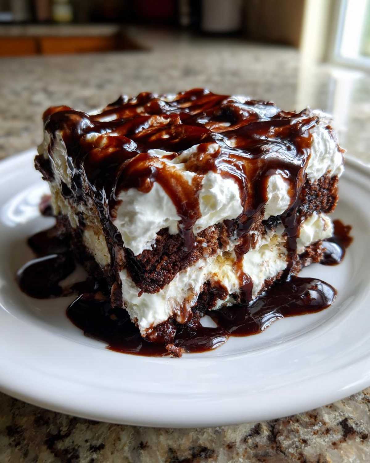 Fudge Swirl Brownie Trifle - detail 2