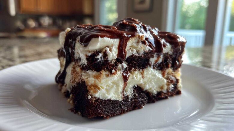 Fudge Swirl Brownie Trifle