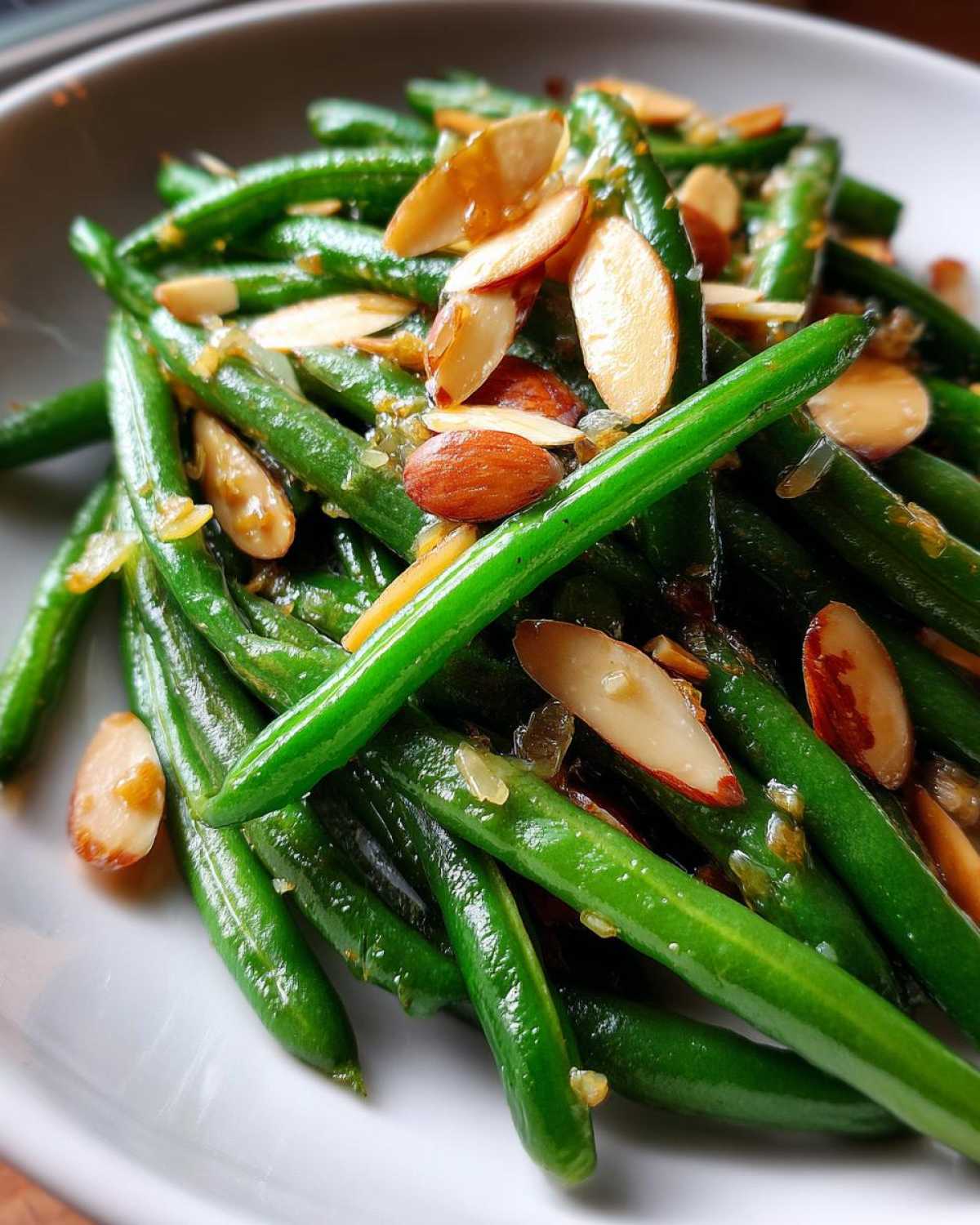 Garlic Butter Green Beans with Almonds - detail 1