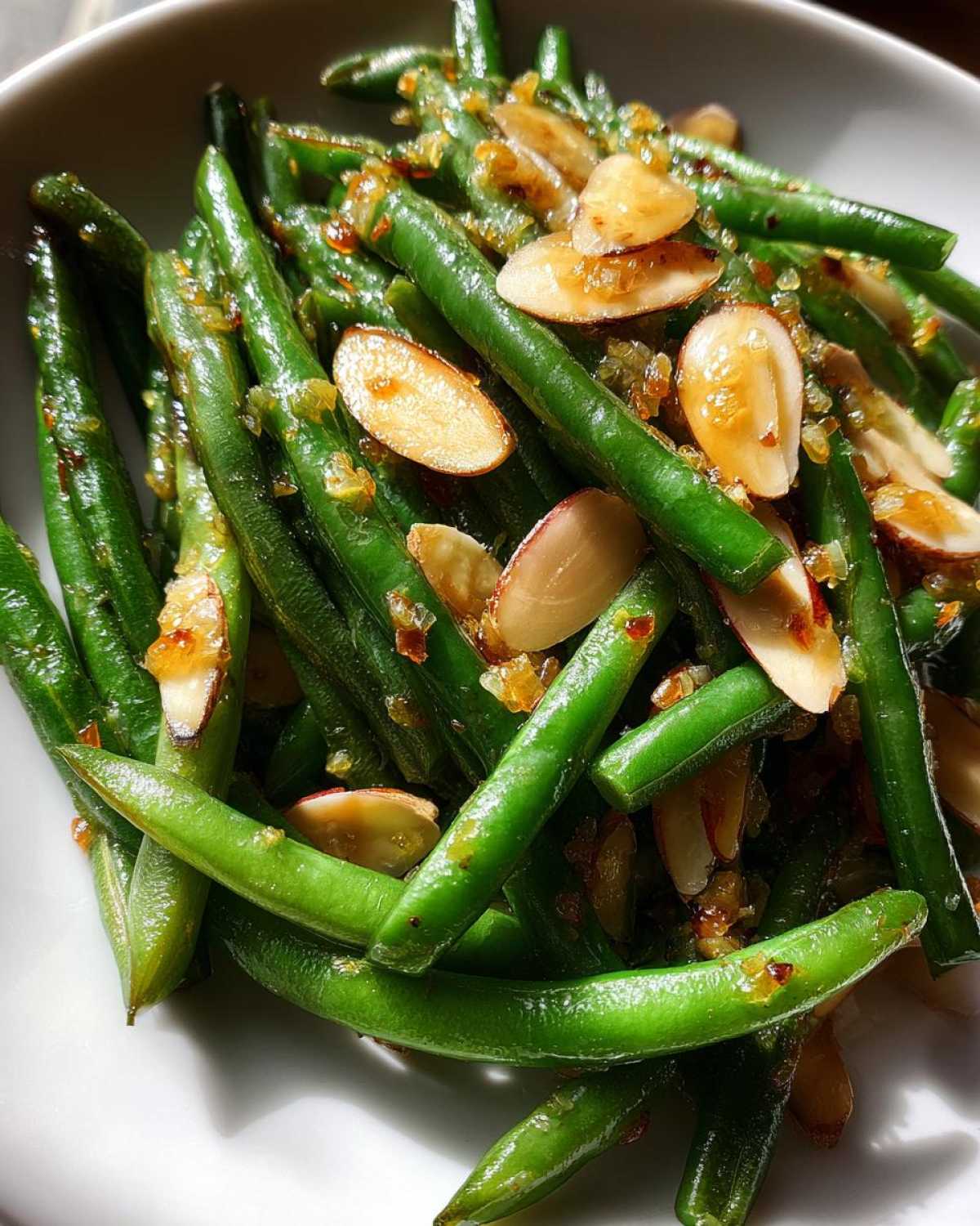 Garlic Butter Green Beans with Almonds - detail 2