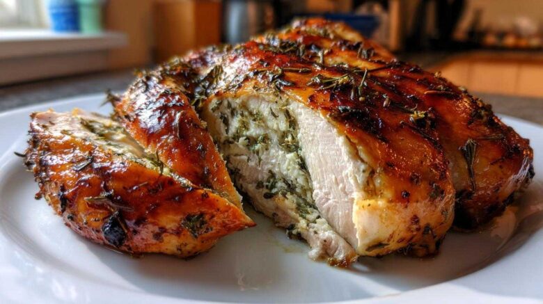 Garlic Herb Butter Roast Chicken