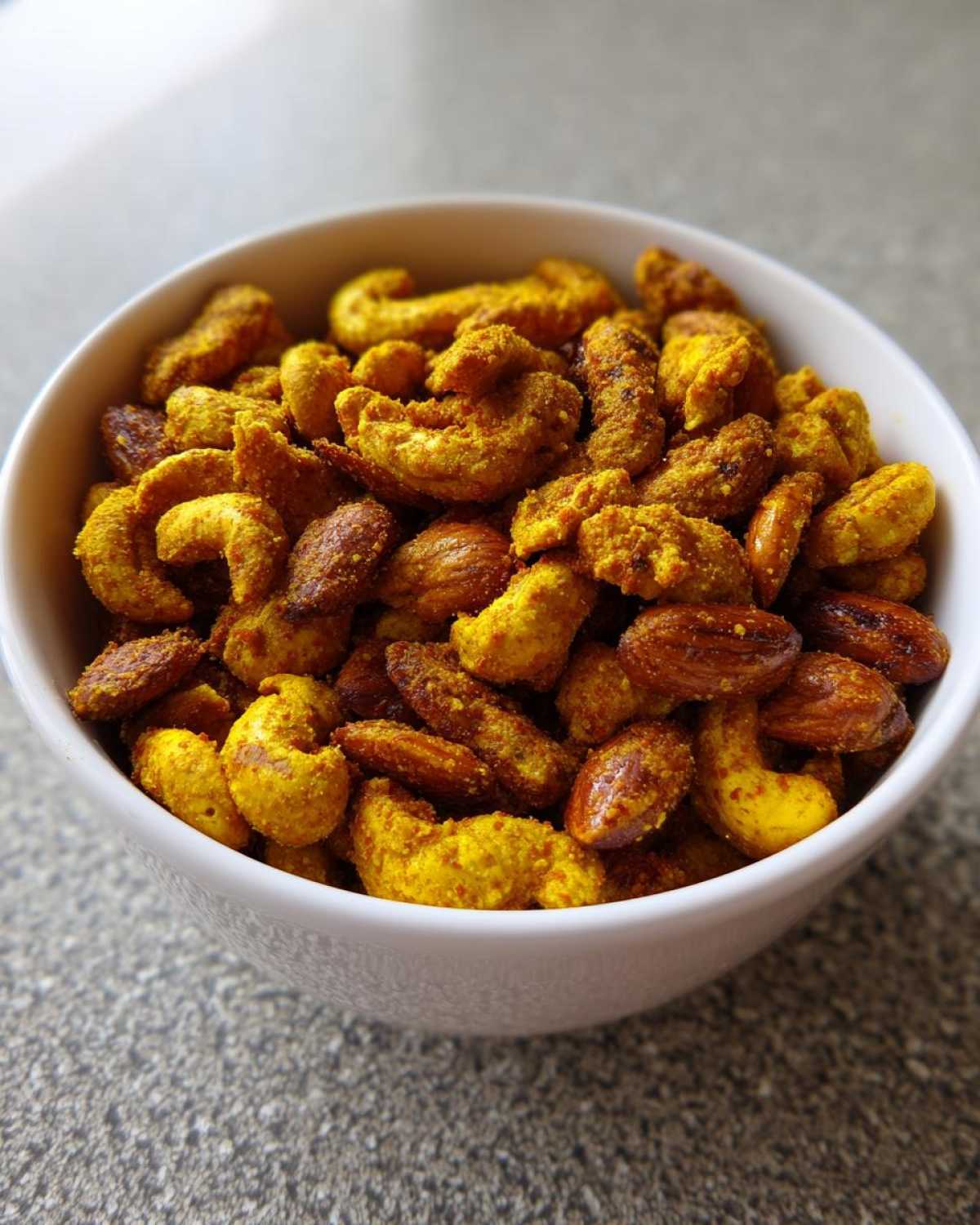 Ginger Turmeric Spiced Nuts - detail 4