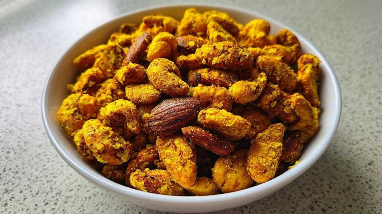 Ginger Turmeric Spiced Nuts