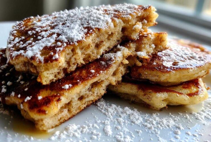 Gingerbread Banana Protein Pancakes