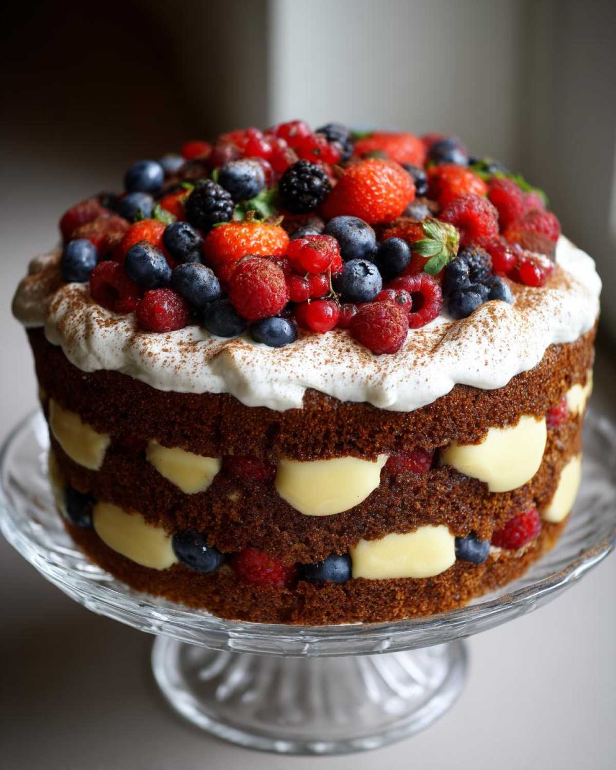 Gingerbread Trifle with Berries - detail 1