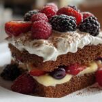Gingerbread Trifle with Berries