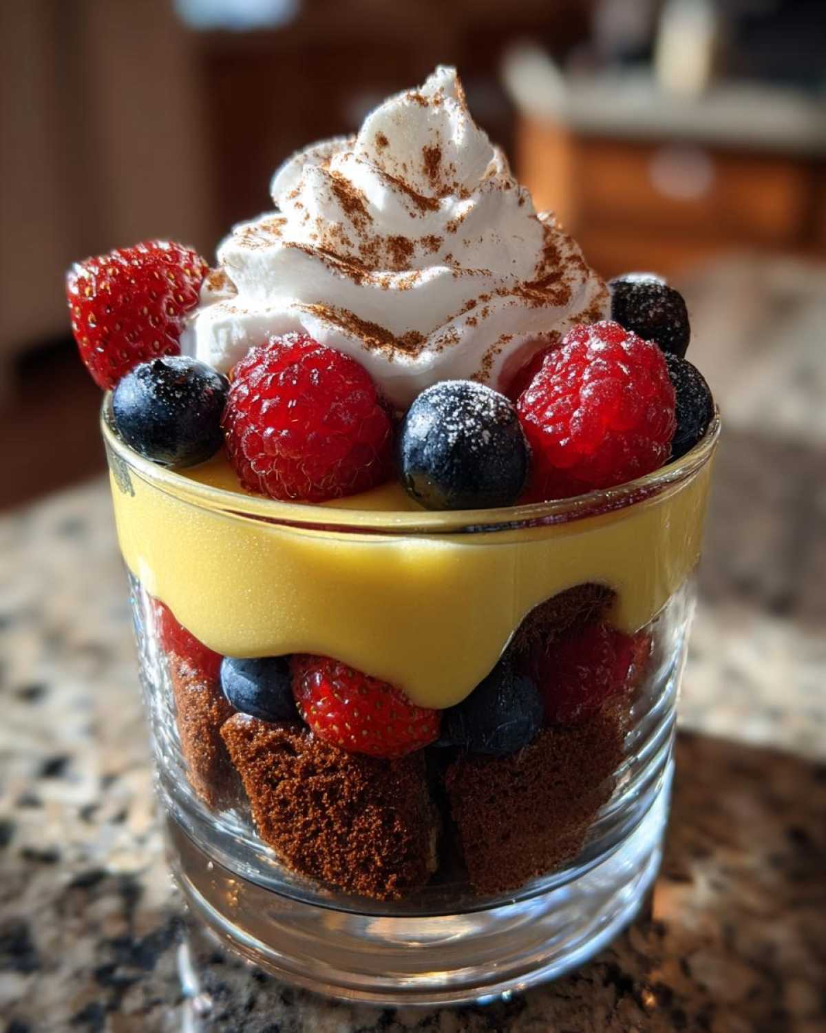 Gingerbread Trifle with Berries - detail 3