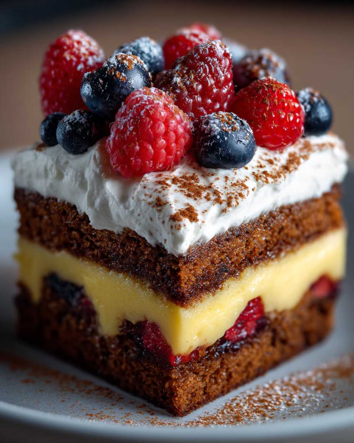 Gingerbread Trifle with Berries - detail 4